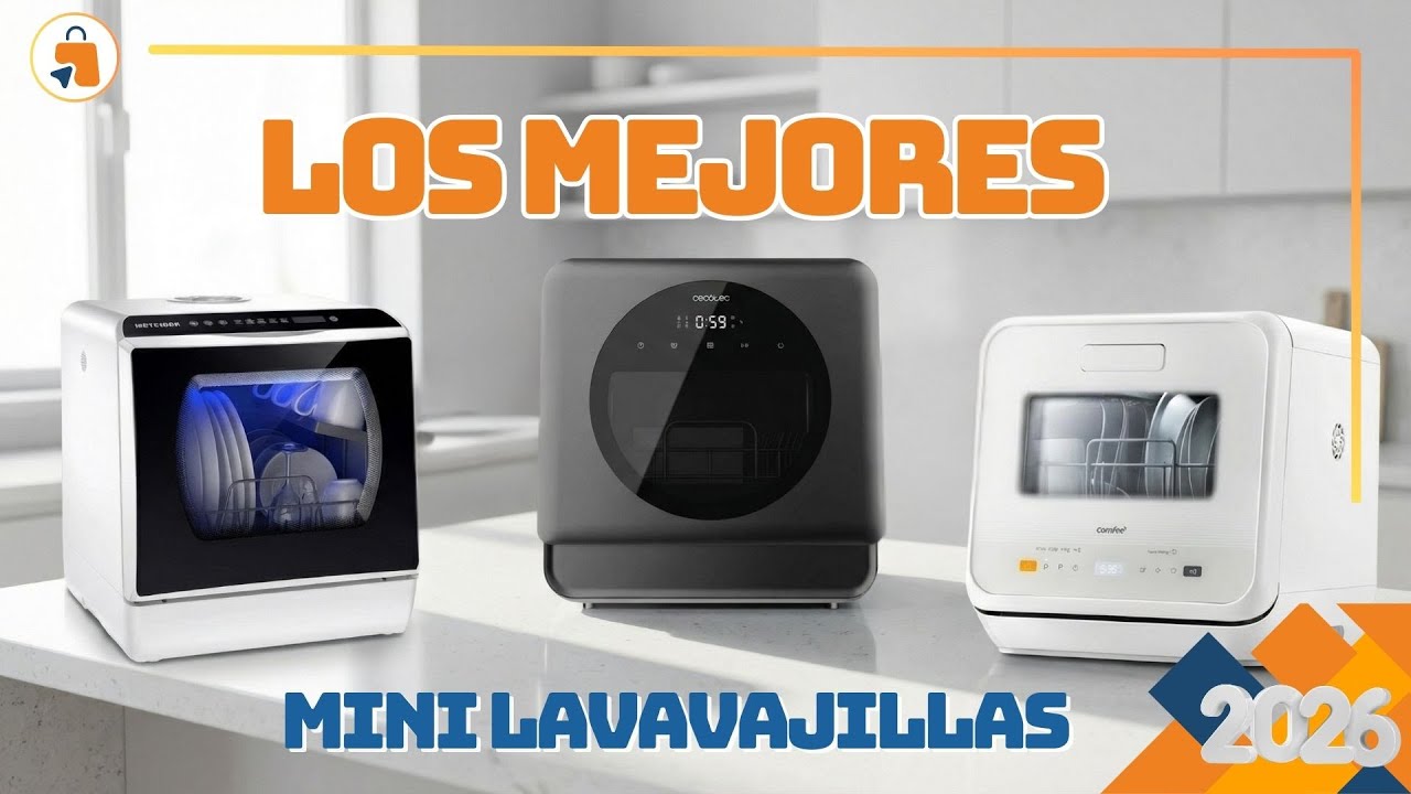 Mini Lavavajillas Portátil 2026: TOP 3 Comparativa Cecotec vs COMFEE vs Karlxtom ¿Cuál Comprar?