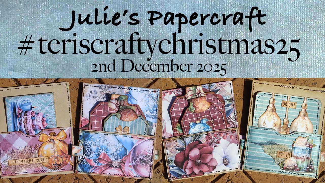 Сегодняшний проект для совместной работы #teriscraftychristmas25 #juliespapercraft #journalembell...