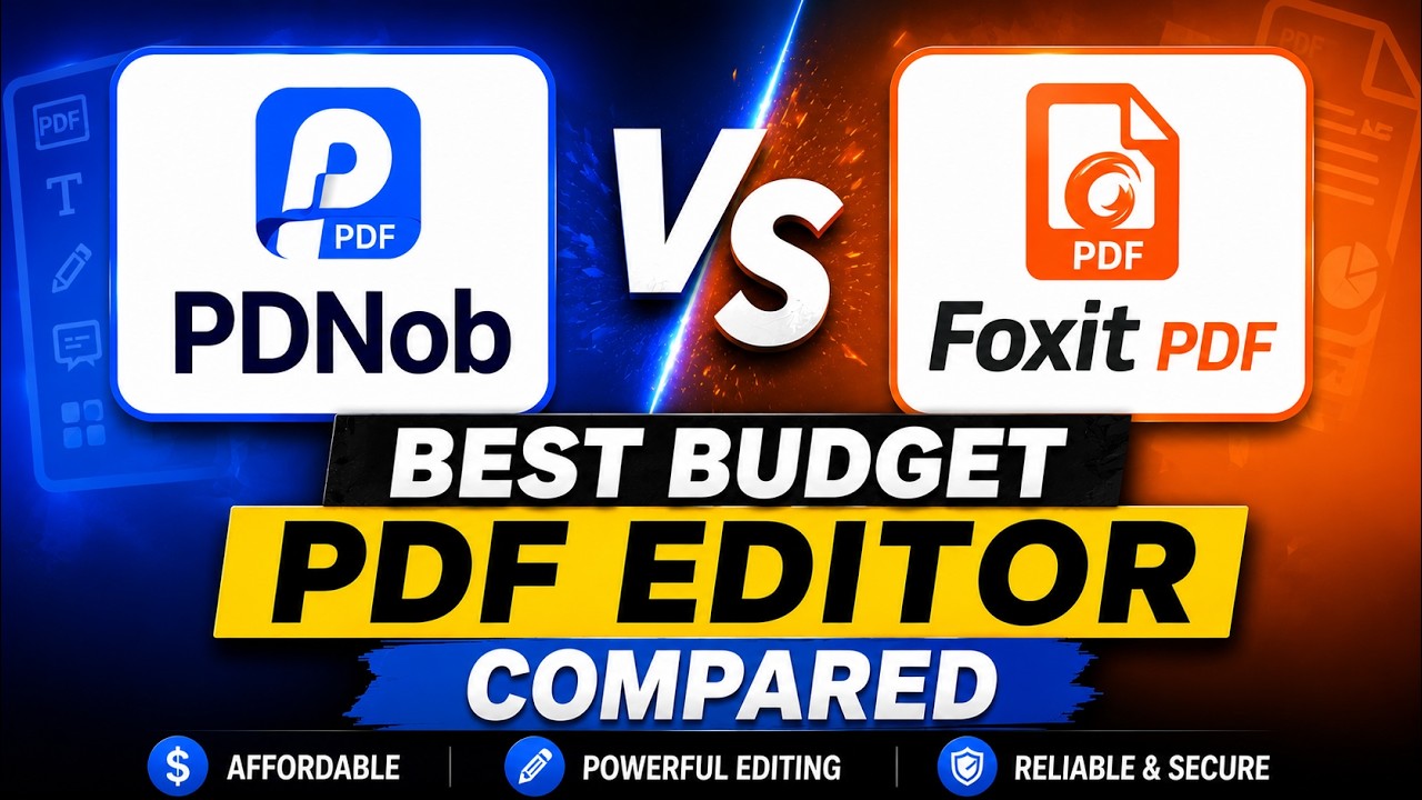 PDNob против Foxit PDF: сравнение лучших бюджетных PDF-редакторов