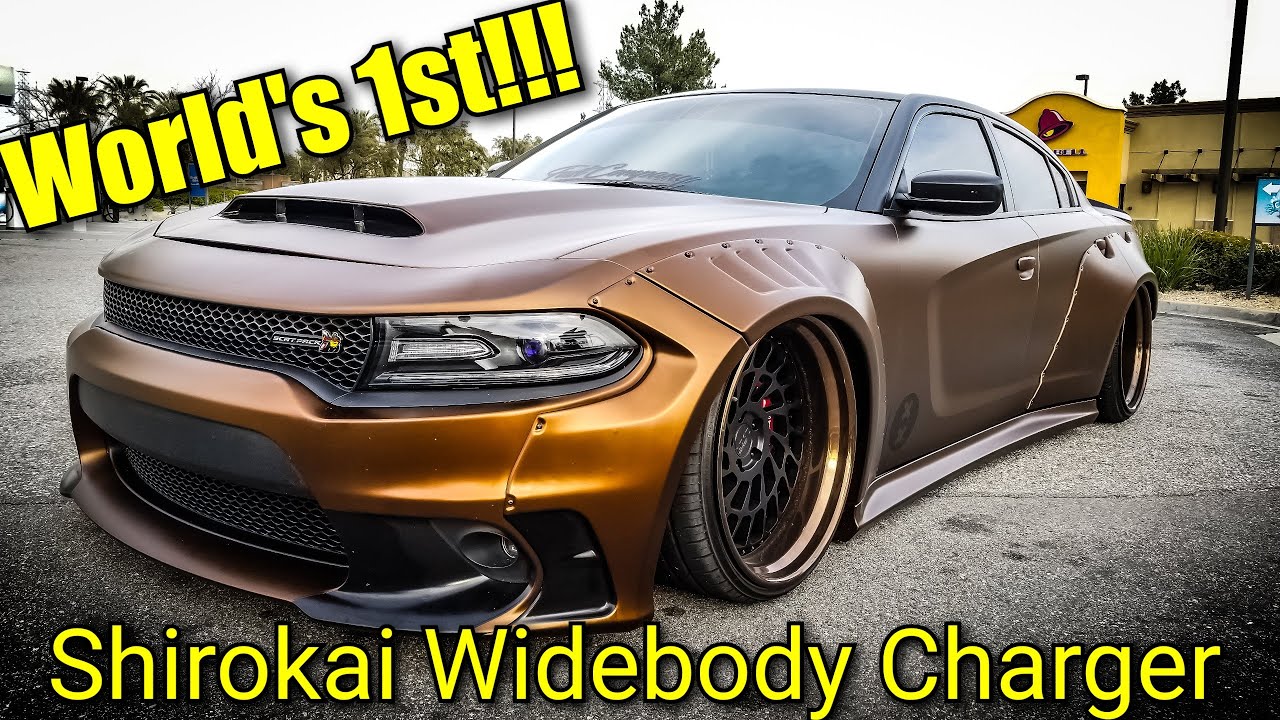 WORLD'S FIRST SHIROKAI WIDEBODY DODGE CHARGER SCATPACK! - 