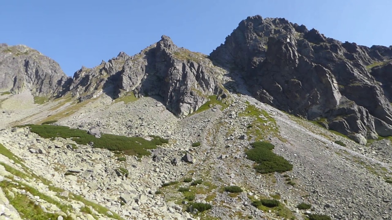 Hiking trip to Zelene pleso glacial lake and Jahnaci peak (2229m), High Tatras, Slovakia