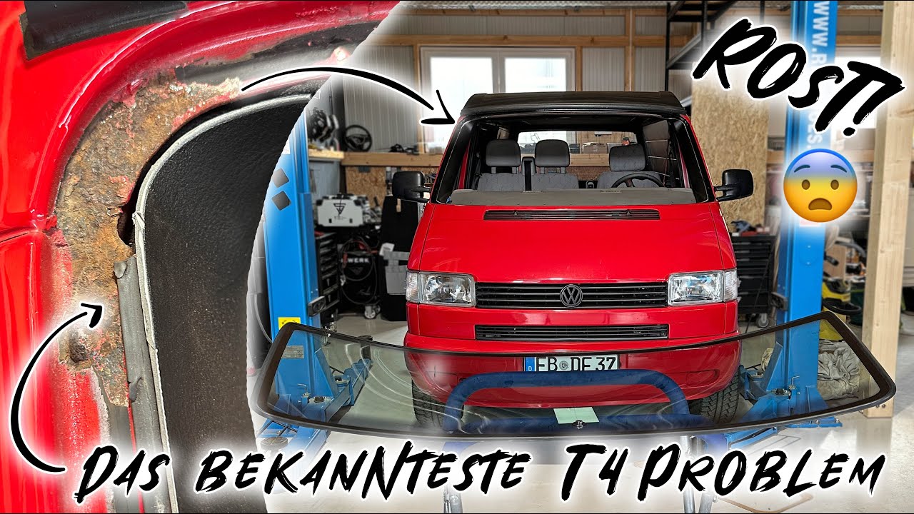 HOW TO NOT: Rost am Scheibenrahmen beim VW T4 entfernen! KATASTROPHE! 😰