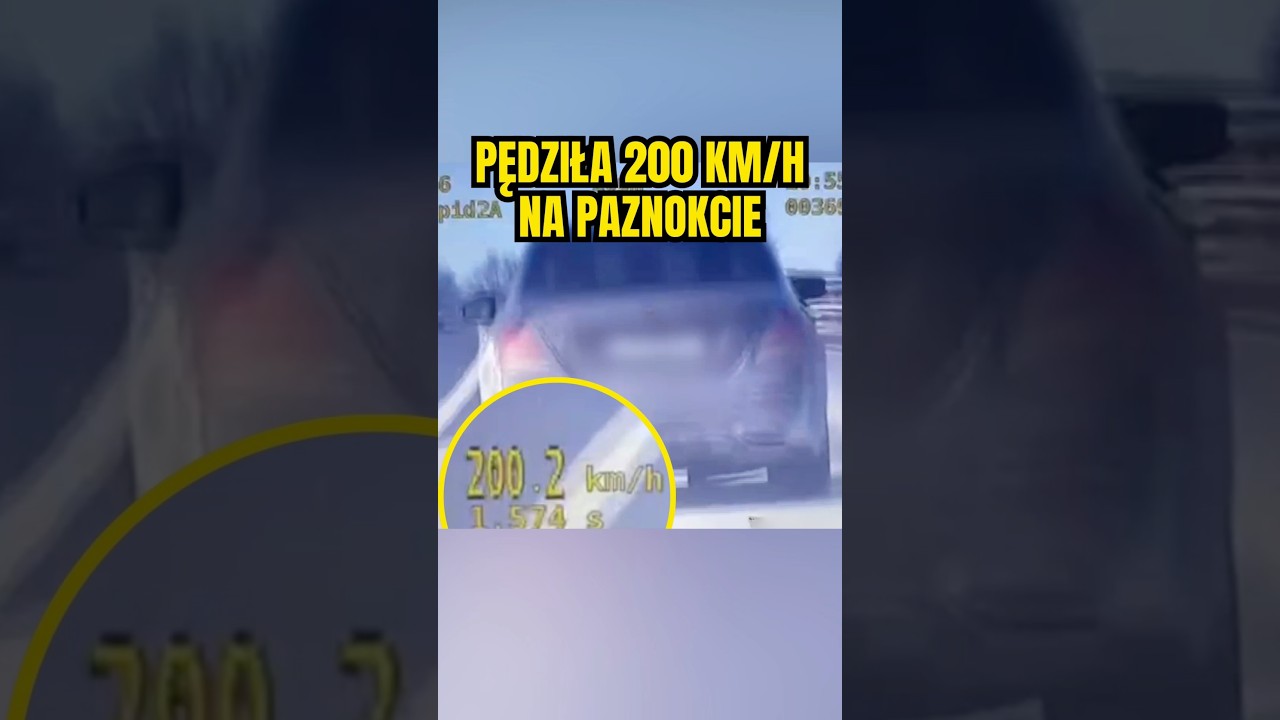 🏎️Pędziła 200 km/h bo spieszyła się na paznokcie💅🏻 #pulawy #lubelskie #policja #wideorejestrator