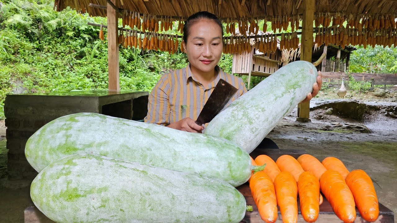 To make delicious squash salad, need the following ingredients: Squash, carrots, pork, lemon,...