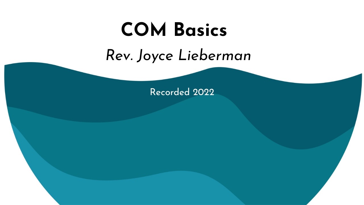 COM Training SC5 2022 Rev  Joyce Lieberman
