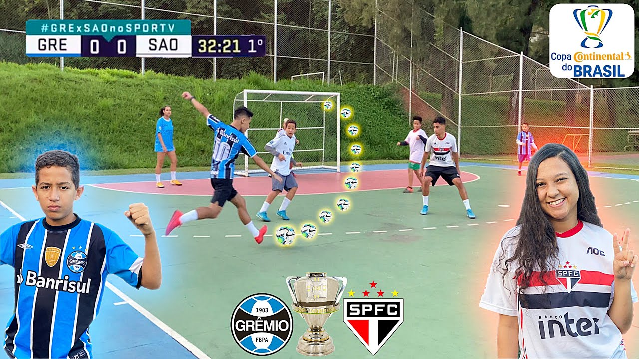 SÃO PAULO vs GRÊMIO JOGO 5 vs 5 COPA DO BRASIL DESAFIOS DE FUTEBOL ‹ Rikinho ›