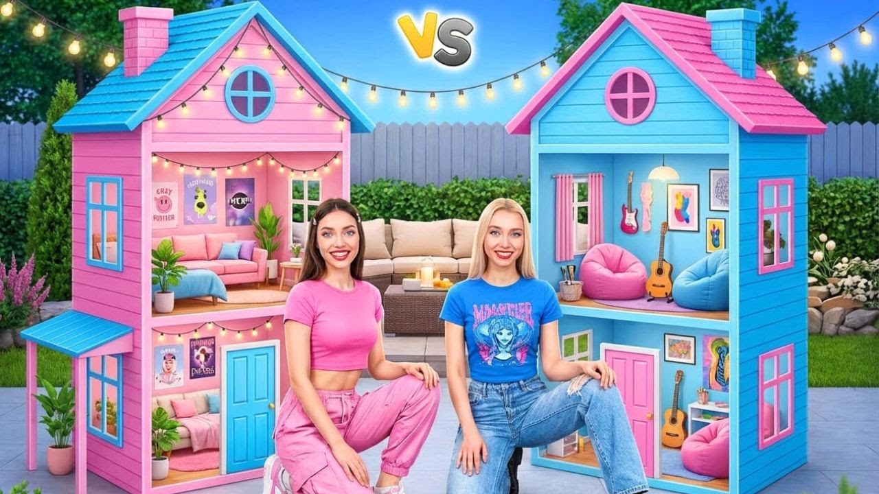 Этот дом сумасшедший… 😱💖🧊 Pink Awakening vs Blue Awakening — 24-часовой челлендж!