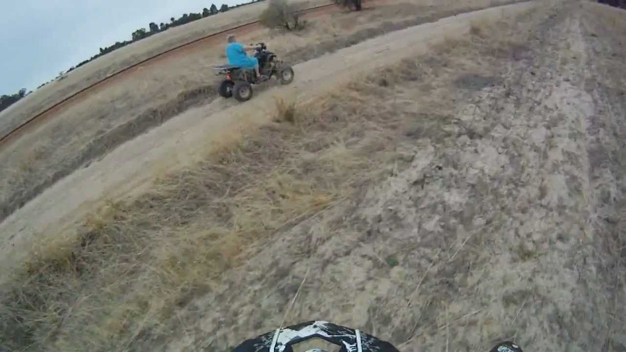 70 year old granny first time riding quad bike