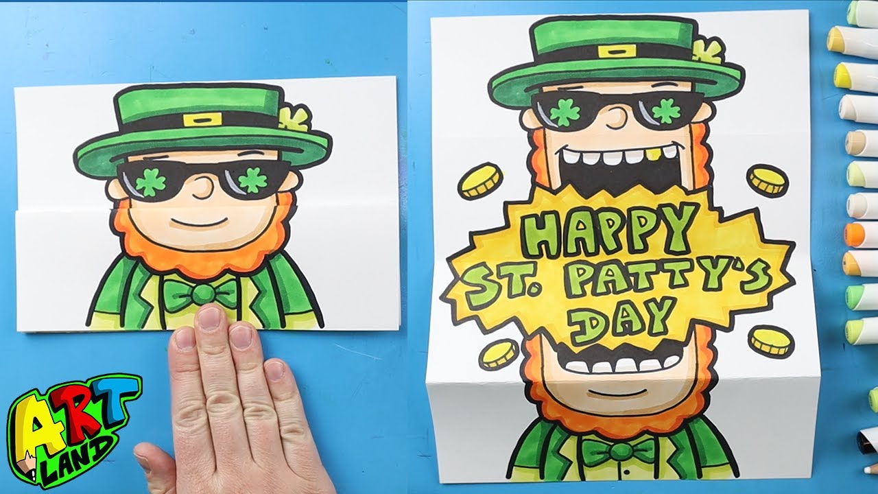 How to Draw a Cool Leprechaun Surprise Fold
