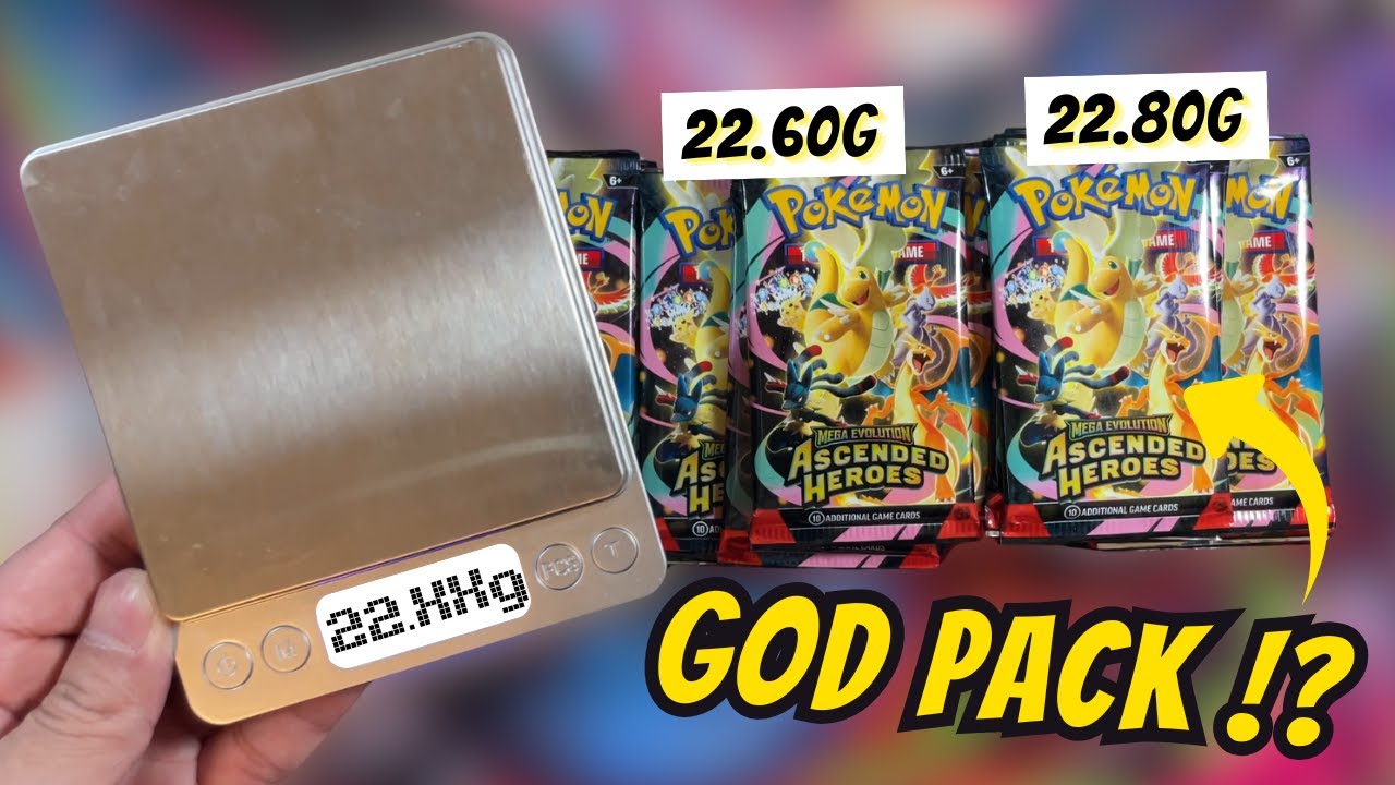 I Weighed 58 Pokémon Ascended Heroes Packs… The Results Were Shocking!