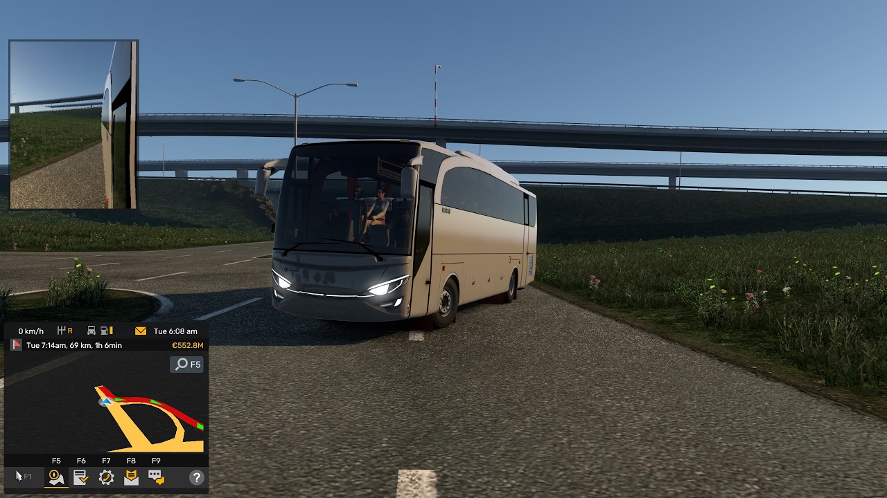 MUDIK Bandung ke Karawang Naik Bus Mercedes 🌄 Disambut Sunrise Indah