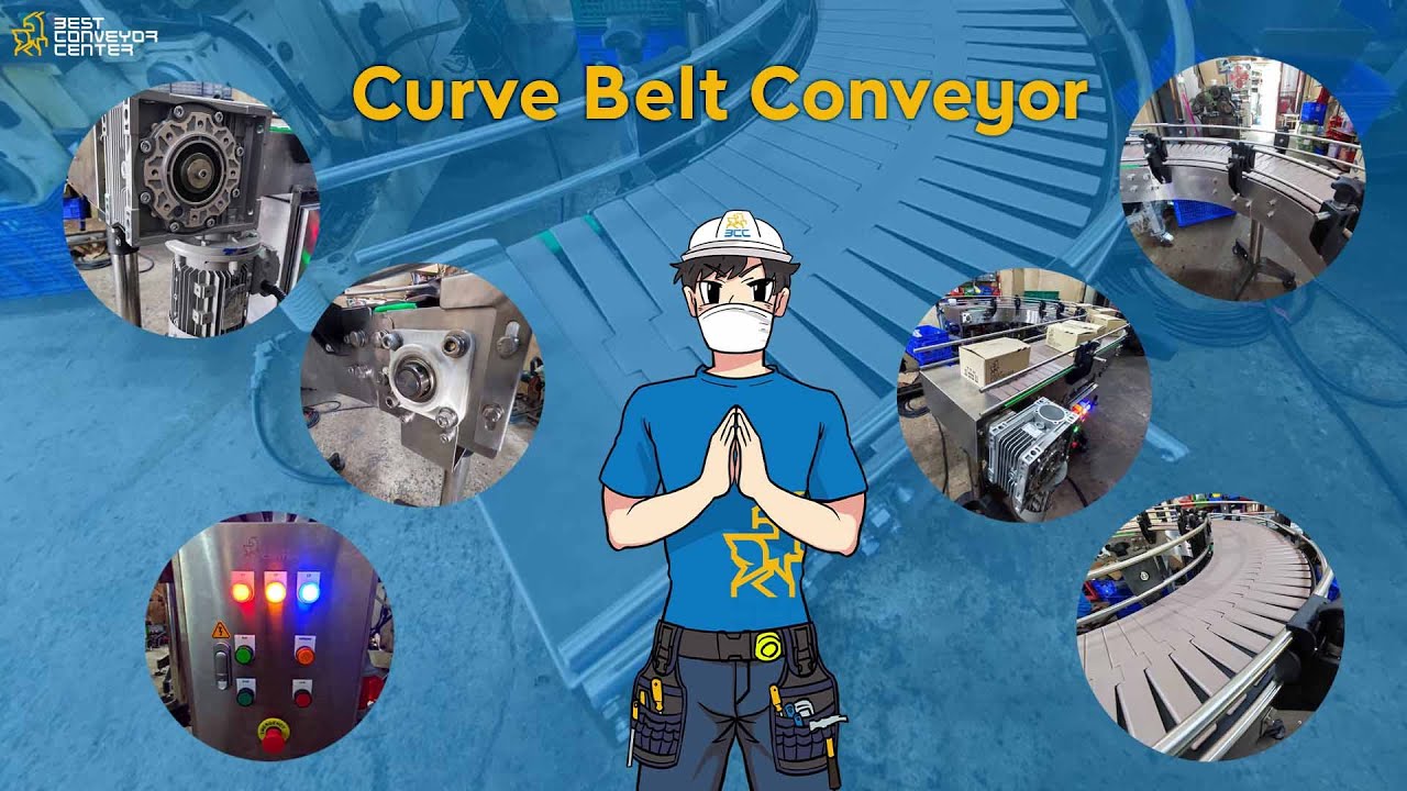 สายพานโค้ง Curve Top Chain Conveyor by Bestconveyorcenter