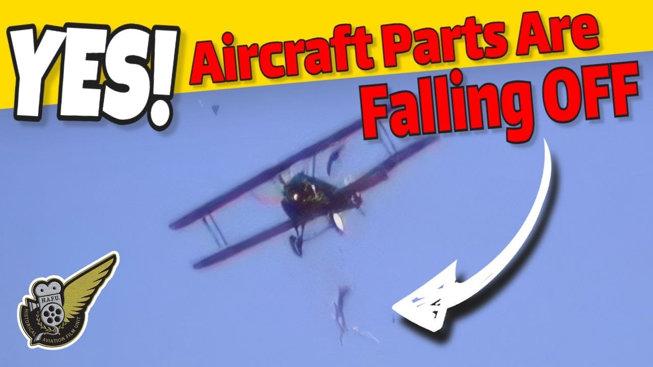 Sopwith Camel Loses Engine Cowl In Flight