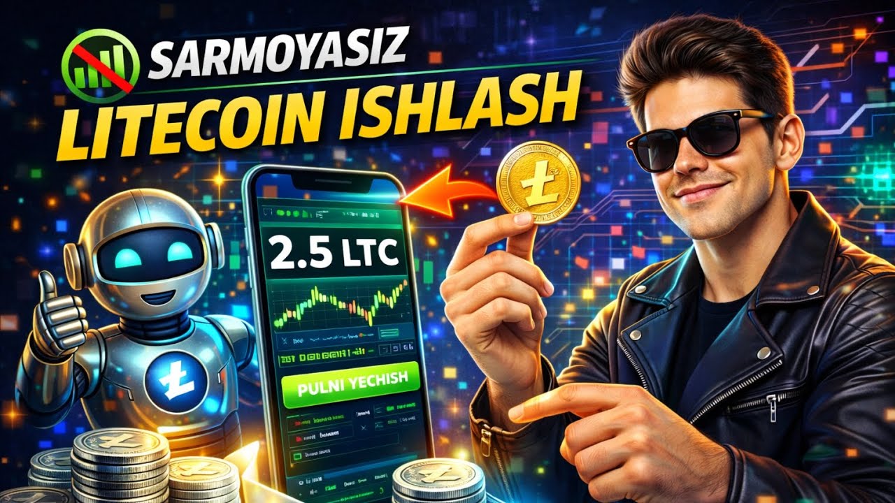 Sarmoyasiz telegram bot orqali Litecoin ishlash SUPER DAROMAD Internetdan pul ishlash 2026