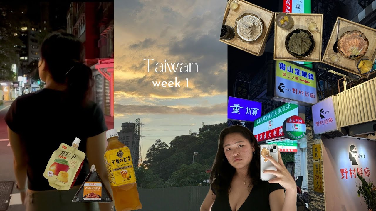 study abroad vlog: touchdown in taiwan~ meeting new ppl + exploring taipei! 😎🧳✨