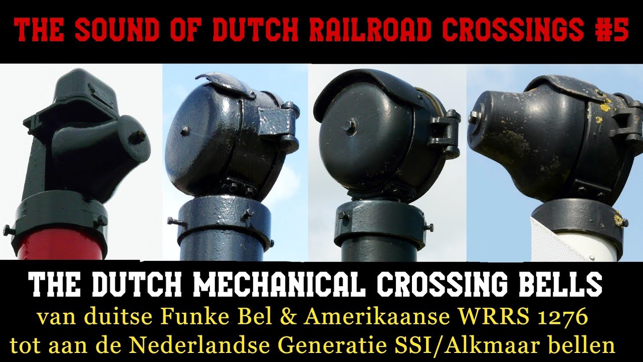 The Sound Of Dutch Railroad Crossings #5 // Mechanical Bell's! (From US bells to Dutch Made Bells!)