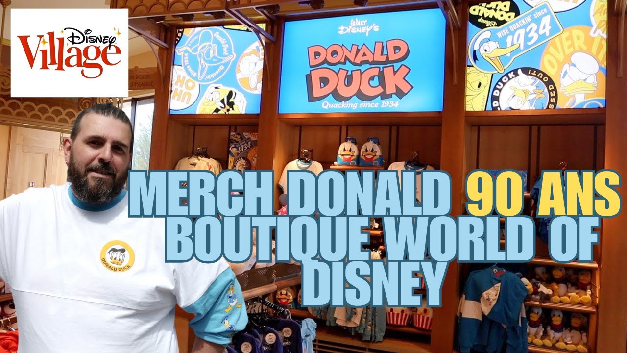 NOUVEAU MERCH 90 ANS DONALD DUCK  A DISNEYLAND PARIS