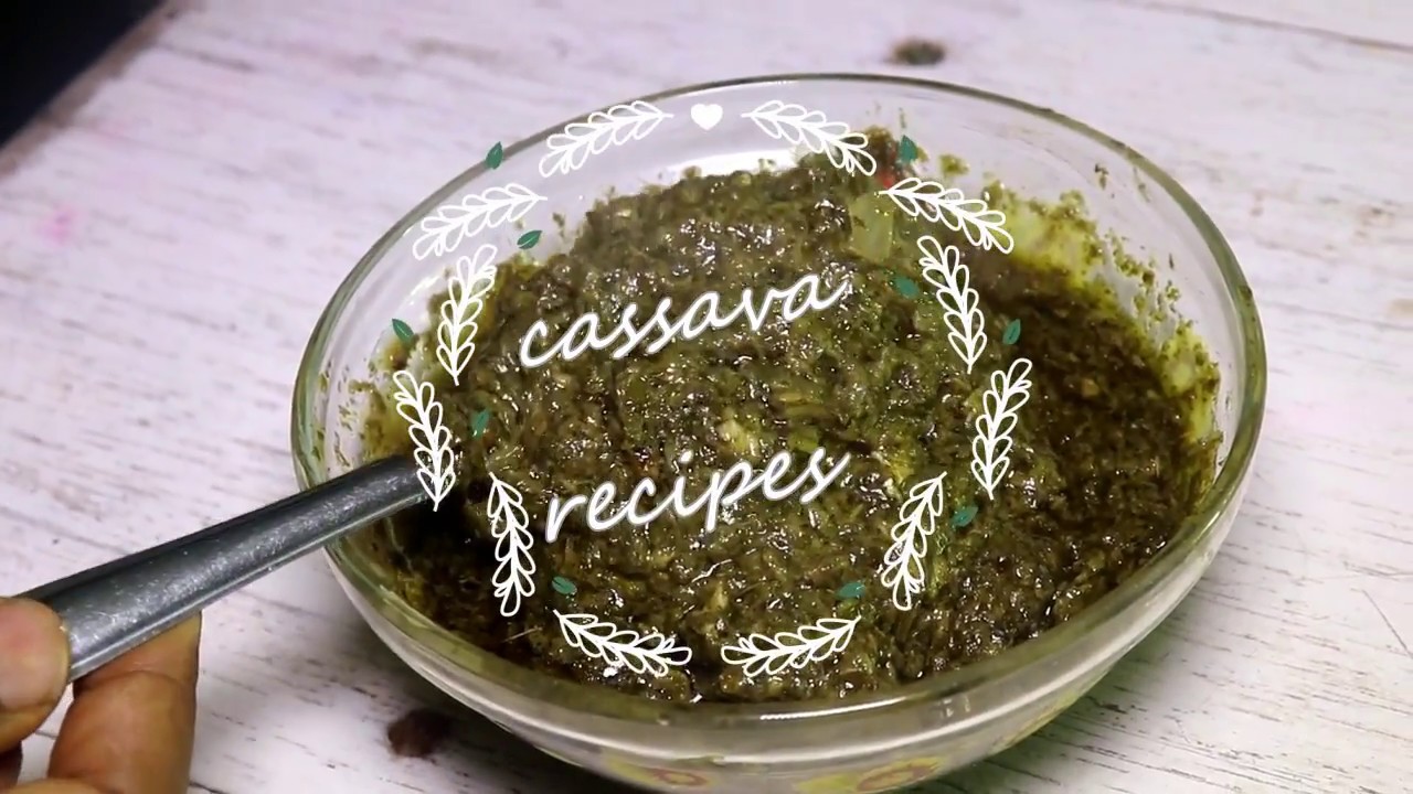 cassava leaves recipe (hako bantara) - sauce feuilles de manioc