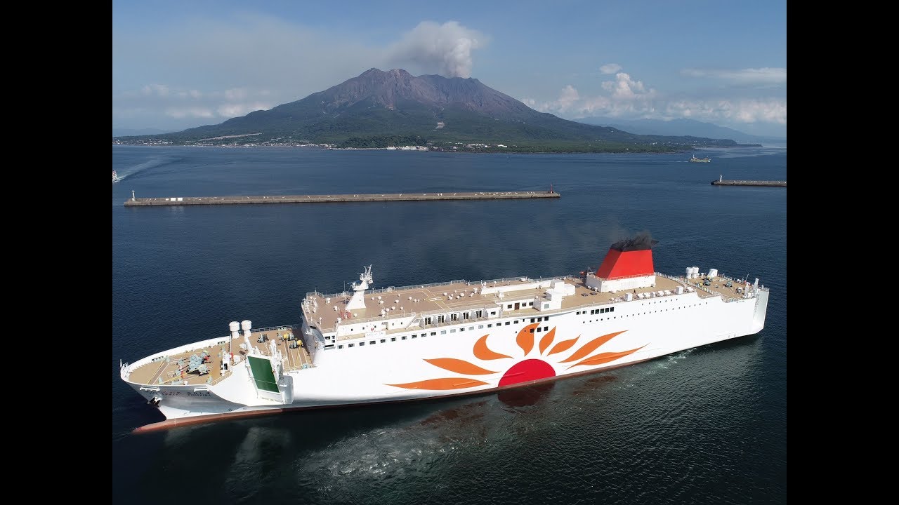 【さんふらわあの唄つき】新造船さんふらわあ きりしまを空撮しました！