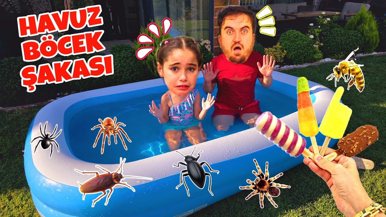 ELİF SİNEM HAVUZ BÖCEKLER VAR@elifsinemtv 