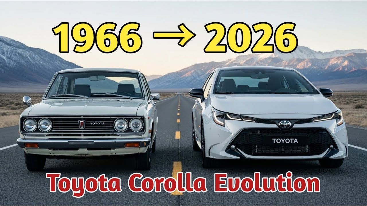 Toyota Corolla Evolution 1966–2026 | The Most Selling Brand
