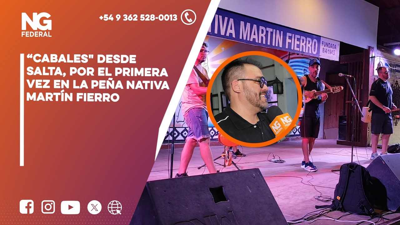 NGFEDERAL - “CABALES” HOY EN LA PEÑA MARTÍN FIERRO