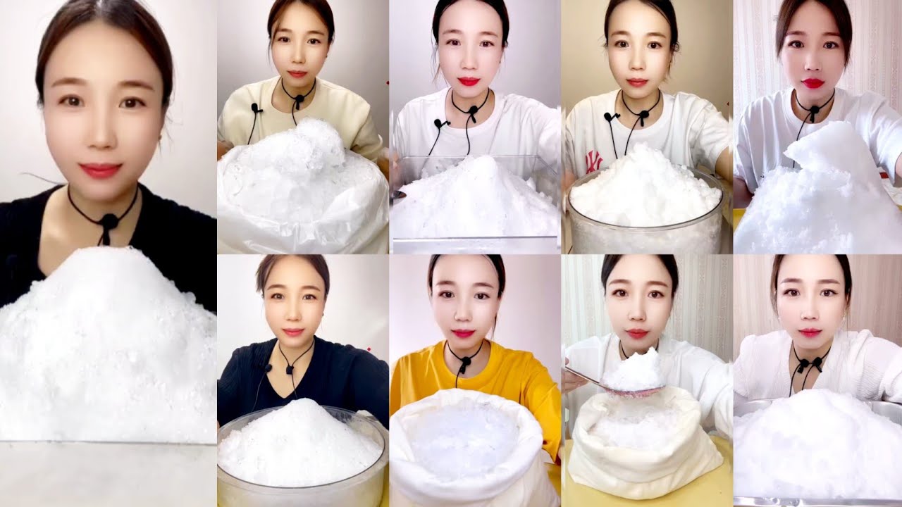 REQUEST | ASMR ICE EATING | WHITE ICE | SHAVED ICE | CRUSHED ICE | DIFFERENT FORMS | QIAN ICE EATING