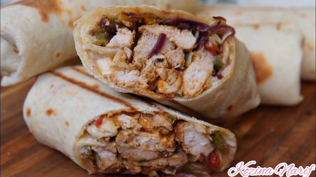 Chicken Tortilla/ أسرع سندويشات الرَّاب بالشوارما مع تتبيلة خرافية / وصفة المطاعم / منزلية  💯%