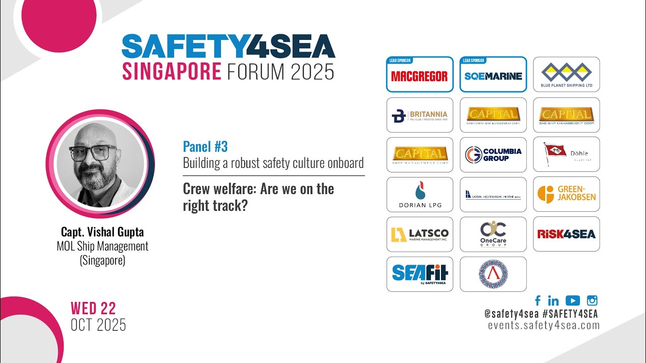 2025 SAFETY4SEA Singapore Forum, Capt. Vishal Gupta, MOL Ship Management Singapore, Crew welfare