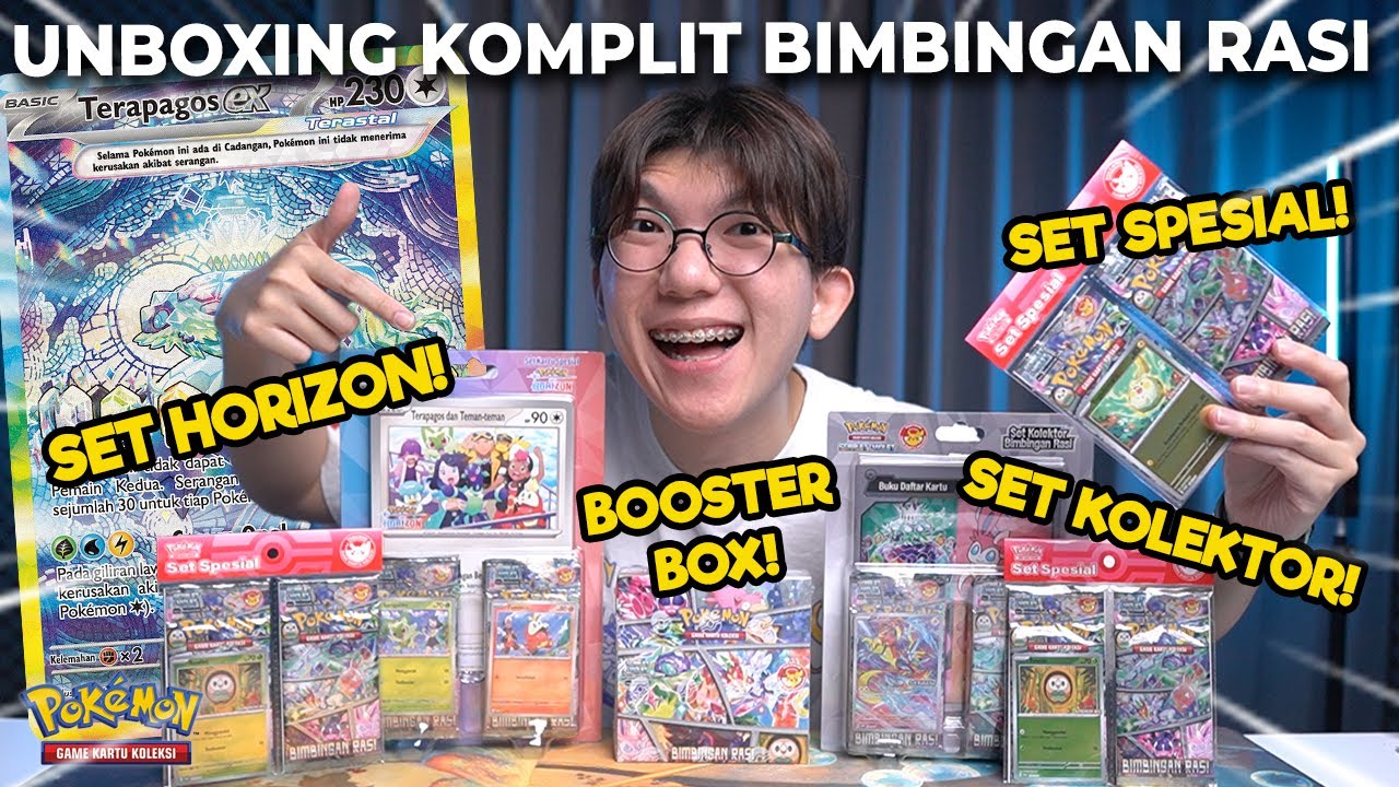 UNBOXING KOMPLIT SERI TERBARU POKEMON BIMBINGAN RASI!! - Pokemon TCG Indonesia