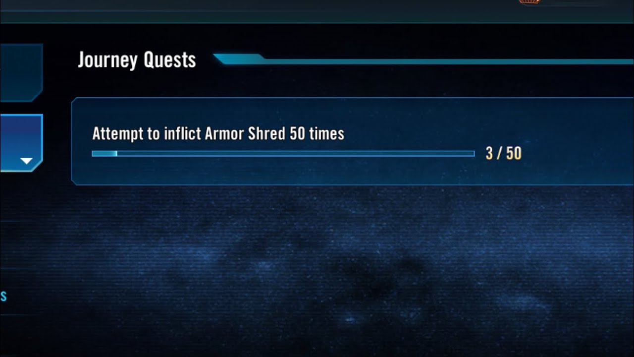 &ldquo;Attempt to inflict armor shred 50 times&rdquo;