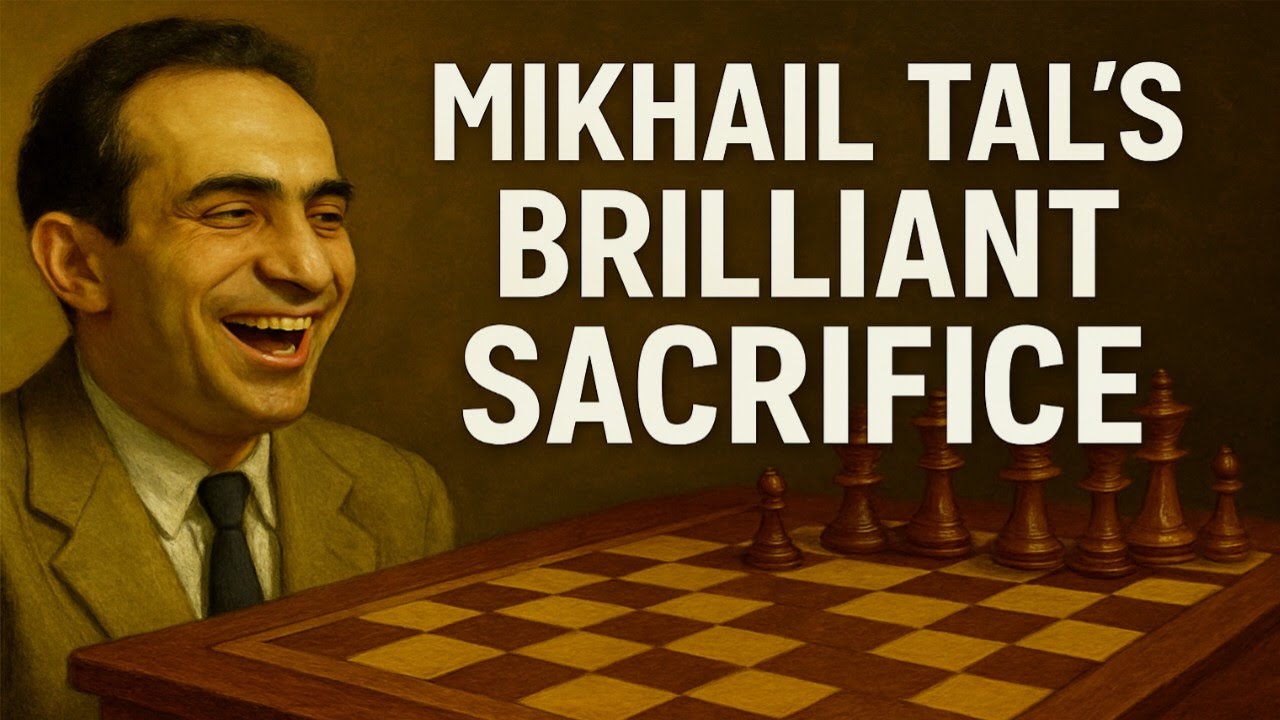 Mikhail Tal Unleashes a Ruthless Rook Sacrifice on a1 to Force a Brilliant Checkmate in Riga 1959