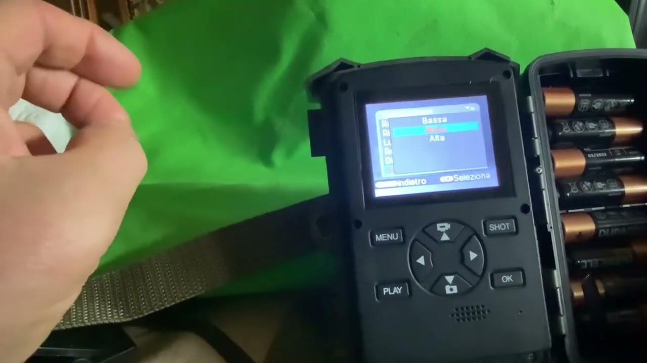 Programmazione di una fototrappola base