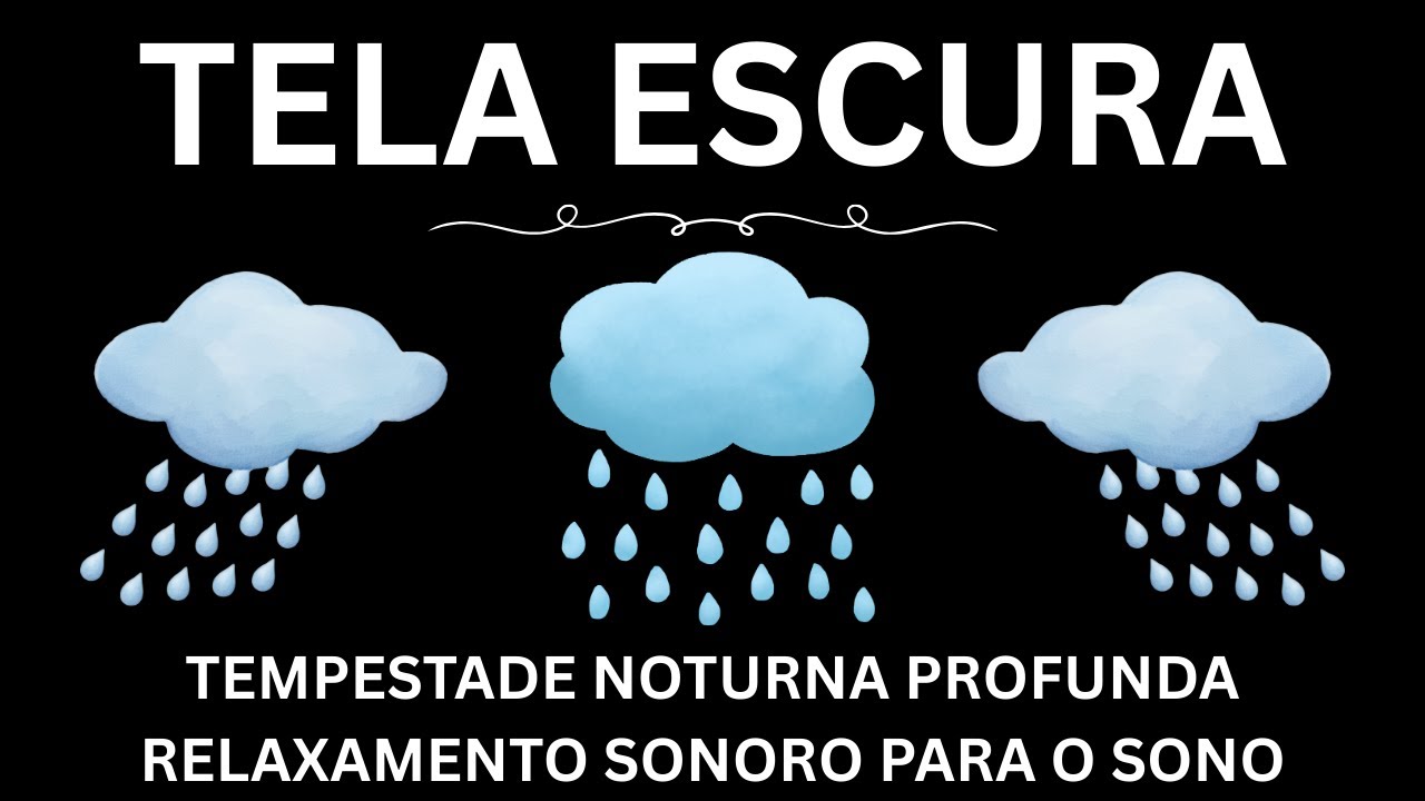 Tempestade Noturna Profunda | Relaxamento Sonoro para o Sono | Sons Relaxantes para Dormir