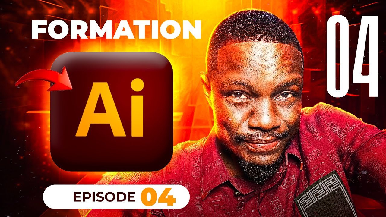 Formation Adobe Illustrator EPISODE 04 : Outil texte, créer un fond, lien avec Photosho