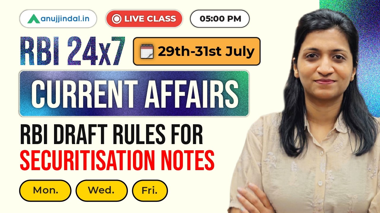 Finance Current Affairs 29th-31st July | GA | RBI 247 | RBI Grade B 2027 Preparation | Anuj Jindal
