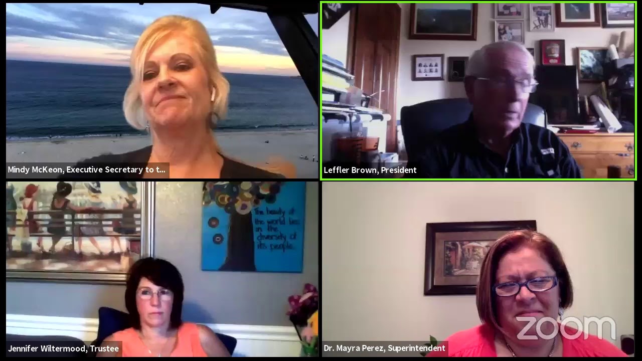 July 7, 2020 Virtual School Board Meeting