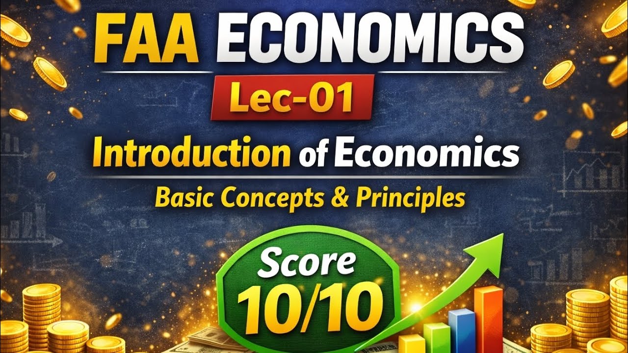 Lec-01 Economics || Introduction of Economics 