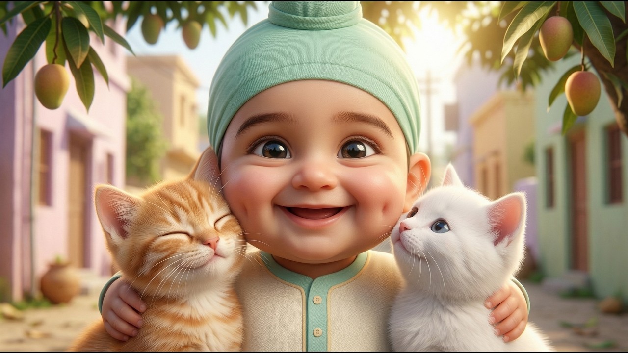 Billi Maasi, Billi Bhua, Billi Chachi 🐈 | Punjabi Kids Song | 3D Cartoon