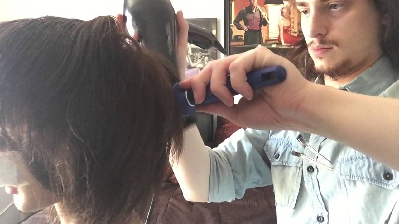 Relaxing Hair Dryer Sound (no talking)  ASMR | Including Hair Styling Visual