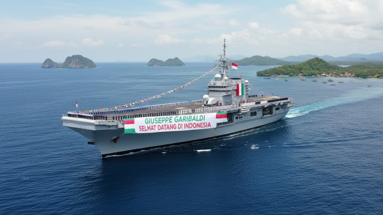 Fakta Mengejutkan! Tentang Kapal Perang Italia yang Tiba di Indonesia
