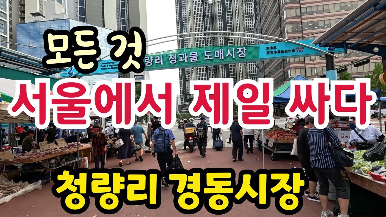 서울에서 제일 싼 청량리경동시장    농수산물들이  산지보다 저렴