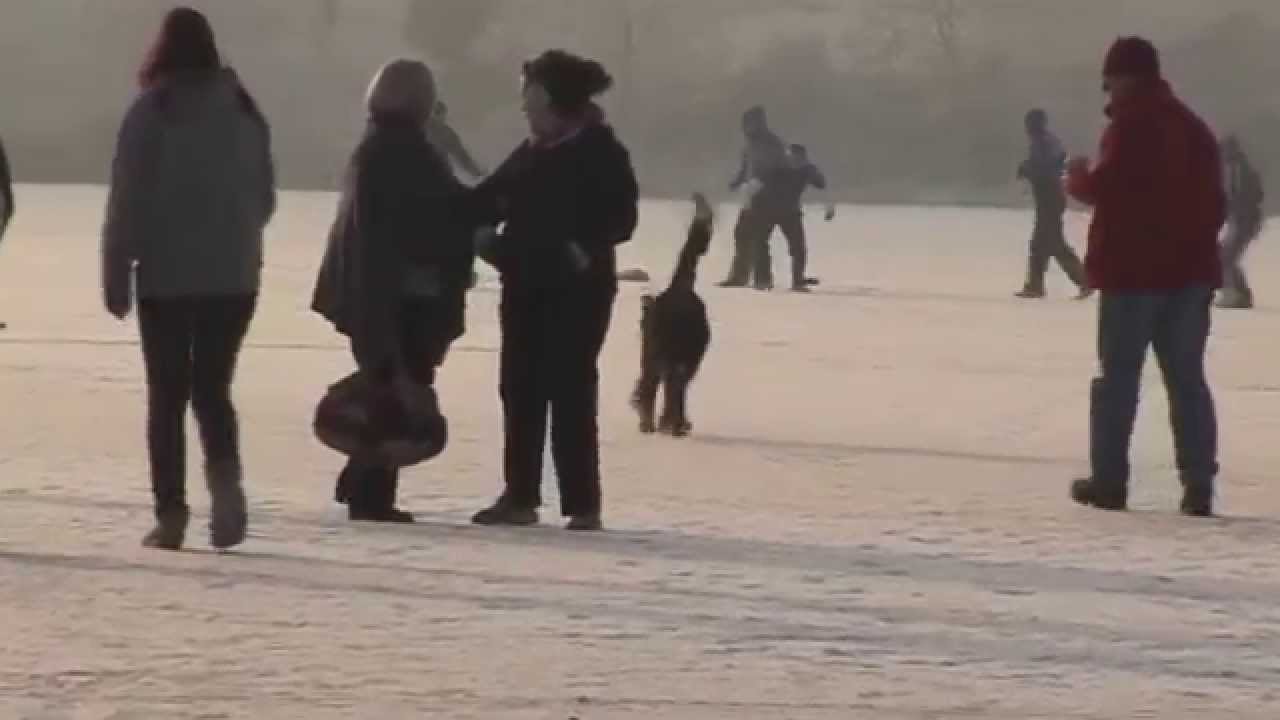 FOOTBALL ON CAMLOUGH LAKE JAN 2010
