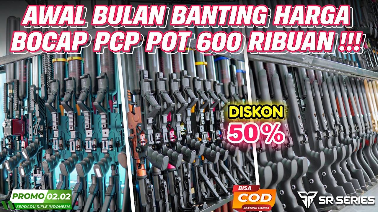 HARGA TURUN PARAH🔥‼️Update Stok Bocap PCP Pot Mulai 600 Ribuan, Rekomendasi Senapan Angin di 2026‼️