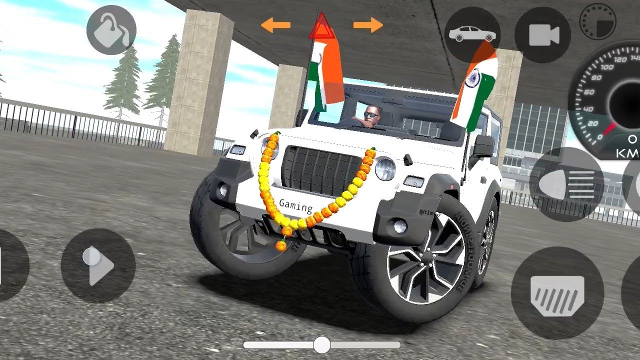 Modified Mahindra thar 4×4 driving 😈Indian game 😈skindiangaming97 