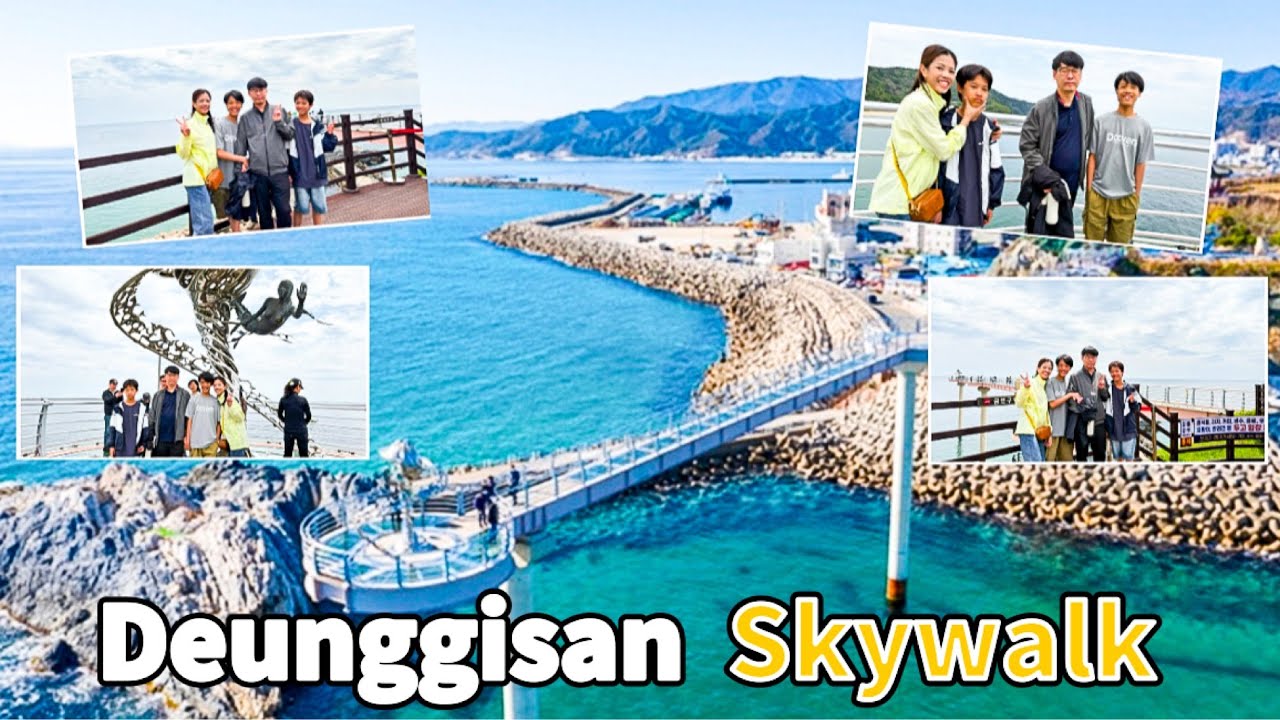 [VLOG] Our Third Day Part 1 in PohangㅣExploring Deunggisan Skywalk (등기산스카이워크) Family Travel