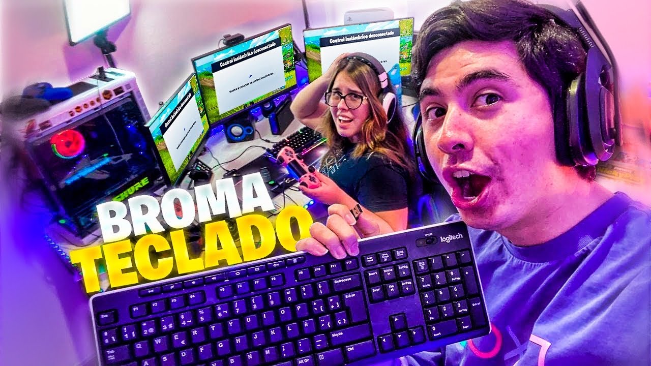 LE HAGO UNA BROMA A NICKYPLAY115 con TECLADO INALÁMBRICO Y PASA ESTO (Termina bien) - JorgeIsaac115