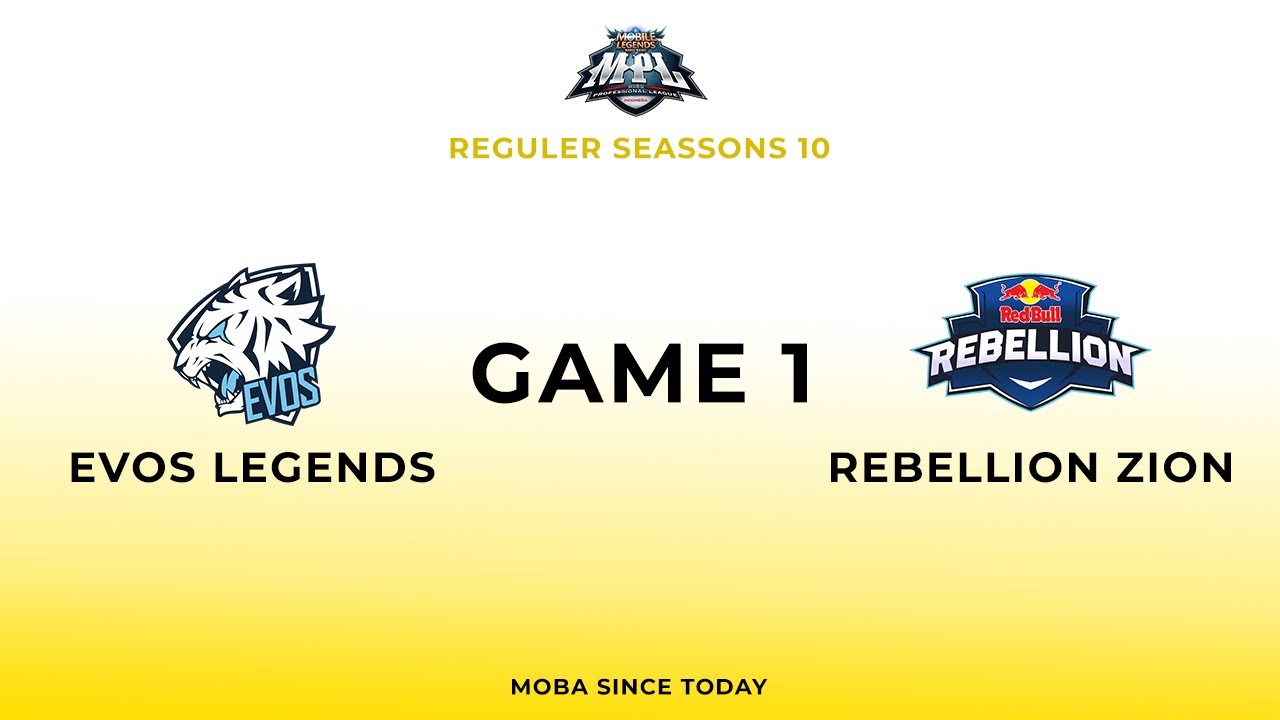 Evos Legends Vs Rebellion Zion Game 1 | MPL ID S10
