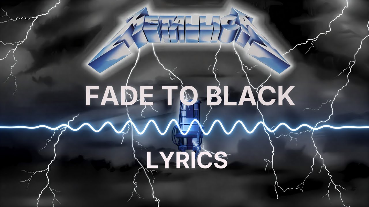 Metallica -  Fade to Black (Lyric Video & Audio Reactive)