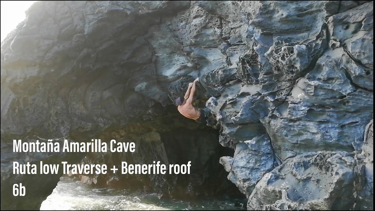 Climbing montaña Amarilla Cave - Tenerife